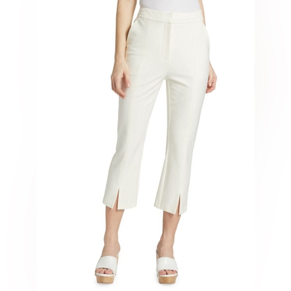 NWOT DEREK LAM 10 CROSBY - Bianca Split Ankle Crop Pants in Soft White, size 4